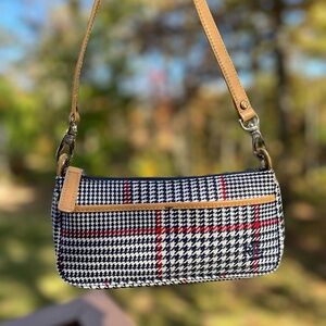 Ralph Lauren handbag houndstooth mini bag vintage purse